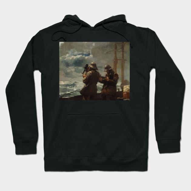 Eight Bells by Winslow Homer Hoodie by Classic Art Stall